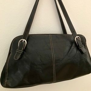 Franco Sarto black leather handbag
